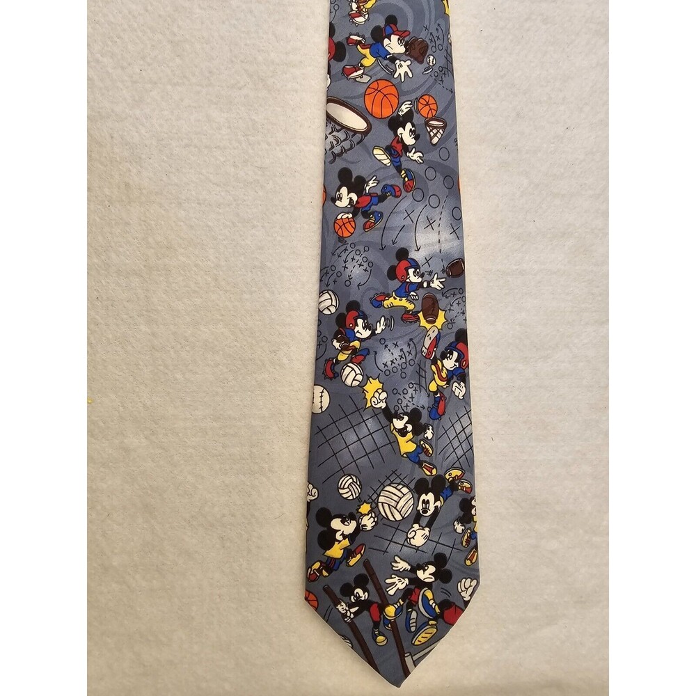 Disney Tie Mens Mickey Mouse Baseball, Soccer, Football, Basketball Novelty
